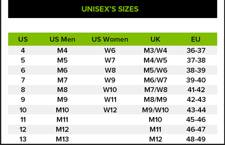 Crocs Size Chart CROCS BAZAAR