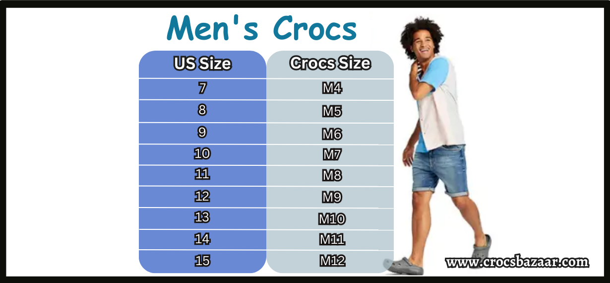 Crocs Size Chart | Men, Women, Kids, Crocs Size Guides.